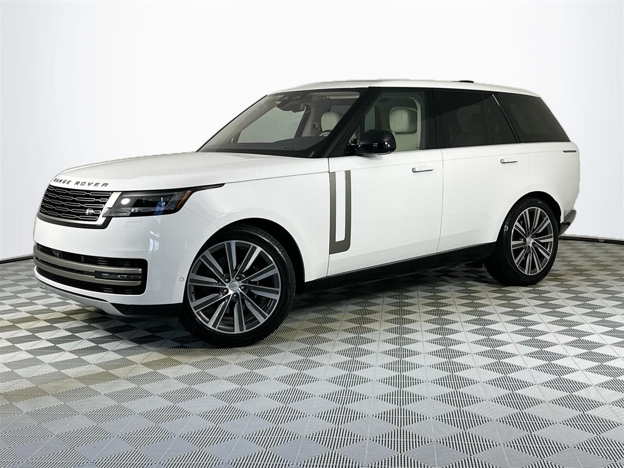 2023 Land Rover Range Rover SE in White — front three-quarter view