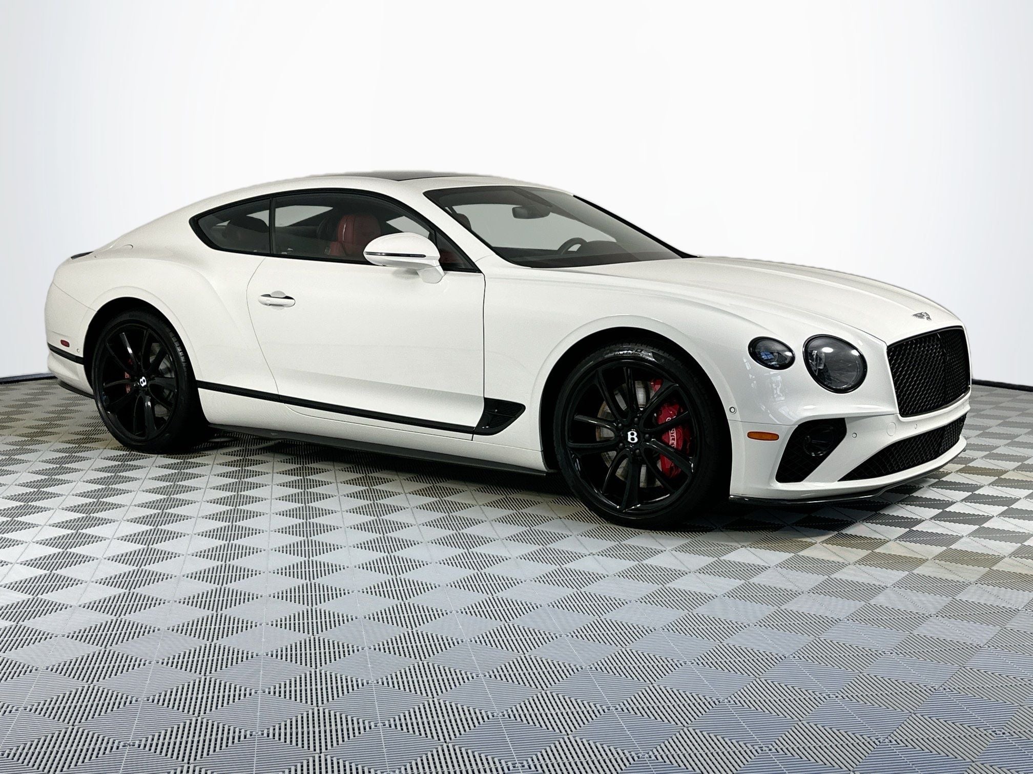 2022 Bentley Continental GT V8 in White — front three-quarter view