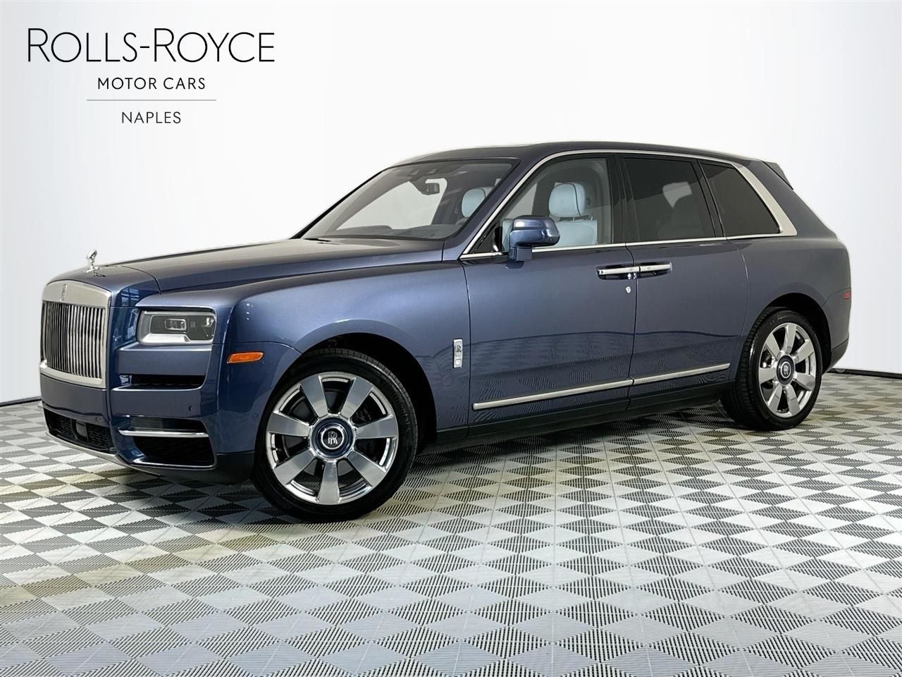 2019 Rolls-Royce Cullinan in Iguazu Blue — front three-quarter view