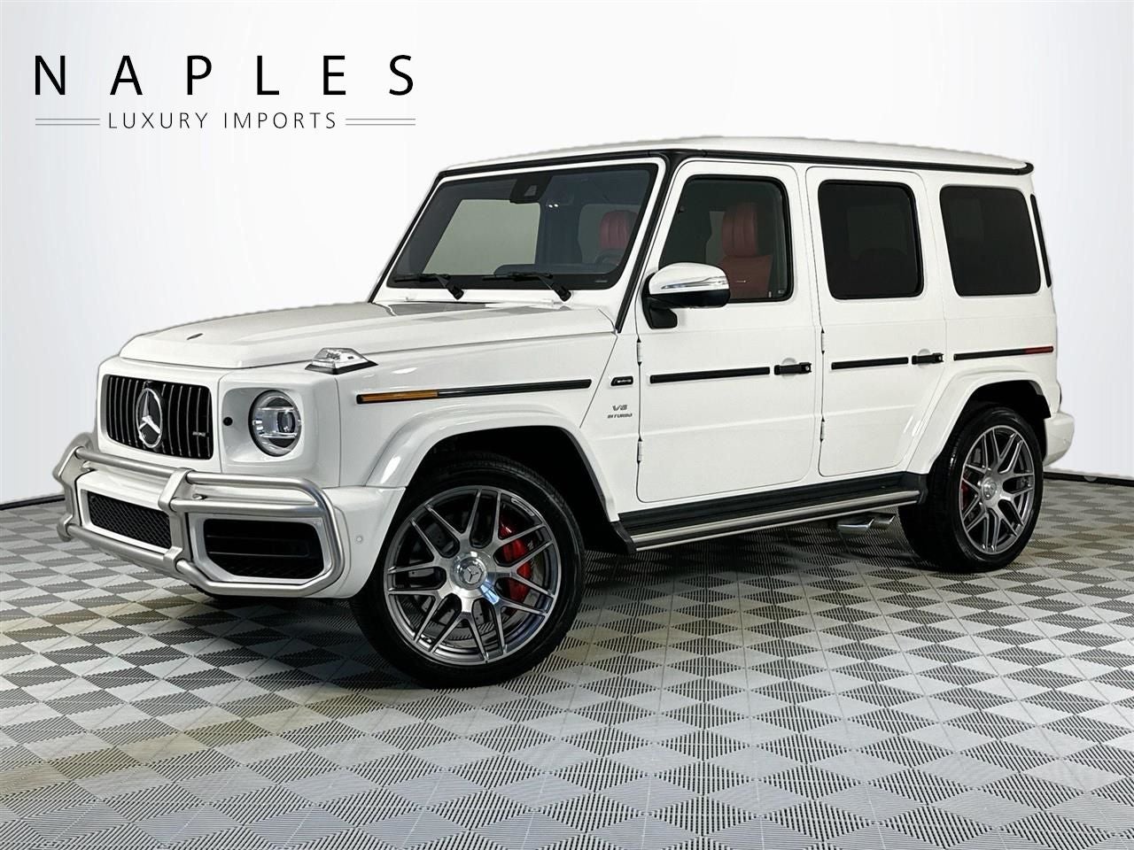 2022 Mercedes-Benz G-Class G 63 AMG 4MATIC in White — front three-quarter view