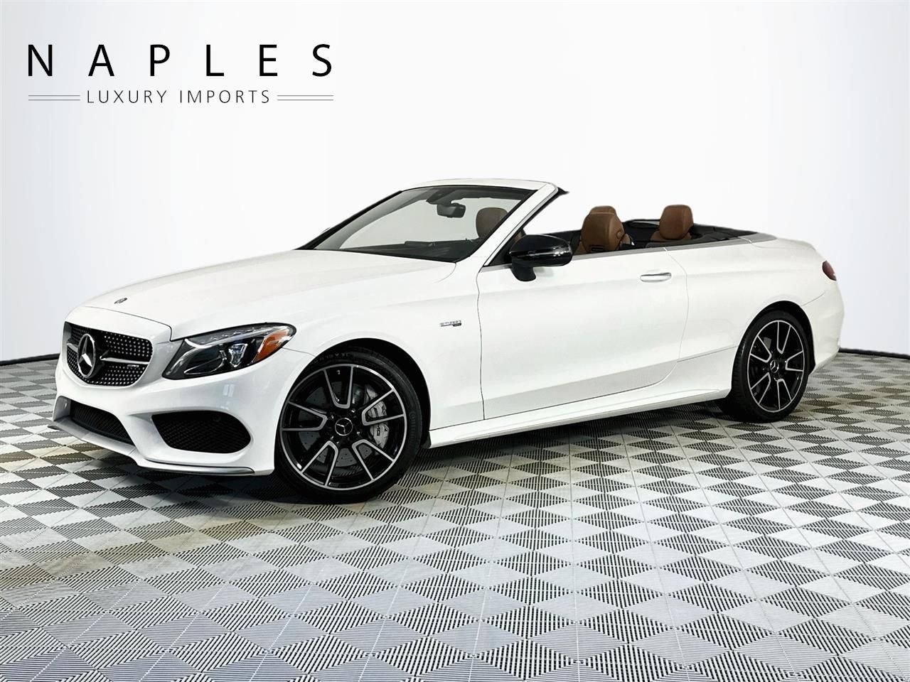 2017 Mercedes-Benz C-Class C 43 AMG 4MATIC in Polar White — front three-quarter view